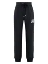 Dolce & Gabbana Logo Print Sweatpants With Zippered Pocket In Black