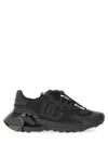 Dolce & Gabbana Daymaster Black Leather Blend Sneakers In Multi