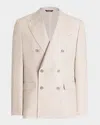 Dolce & Gabbana Deconstructed Linen Jacket In Natural