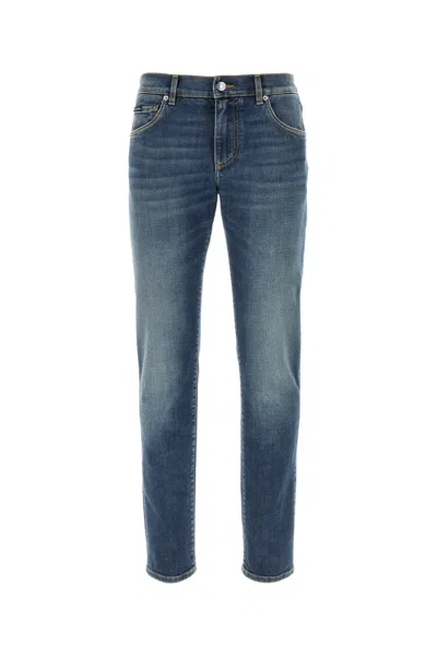 Dolce & Gabbana Slim Stretch Light Blue Washed Jeans