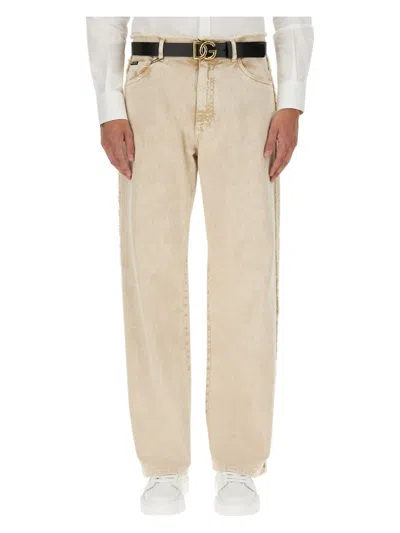 Dolce & Gabbana Denim Pants In Multicolour