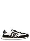 Dolce & Gabbana Mixed-material Dg Cushion Sneakers In Multicolor