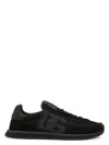 Dolce & Gabbana Low Top Sneakers Featuring Suede Accents In Black