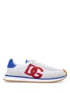 Dolce & Gabbana Cushion Low-top Sneakers Featuring Contrasting Elements In White Red