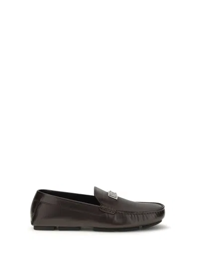 Dolce & Gabbana Men Dg Driver Loafers In Black