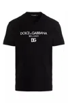 Dolce & Gabbana Jersey Round-neck T-shirt With Dg Milano Embroidery In Black