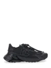 Dolce & Gabbana Daymaster Black Leather Blend Sneakers In Multi