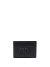 Dolce & Gabbana Small Zip-around Wallet In Calfskin With Raised Logo In Multicolor