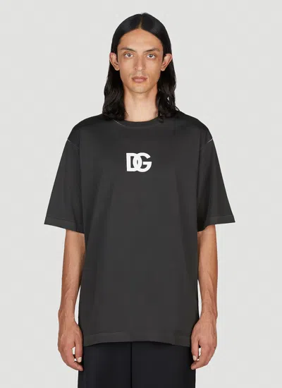 DOLCE & GABBANA DOLCE & GABBANA MEN DG LOGO PRINT T-SHIRT