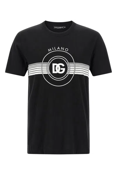 DOLCE & GABBANA DOLCE & GABBANA MEN DG LOGO PRINT T-SHIRT