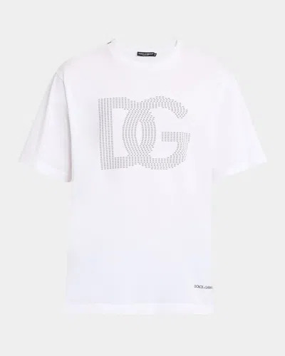 DOLCE & GABBANA MEN'S DG LOGO T-SHIRT