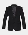 Dolce & Gabbana Men's Dg Monogram Jacquard Tuxedo Jacket In Black