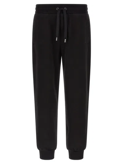 Dolce & Gabbana Dg Patch Joggers In Black