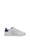Dolce & Gabbana Sneakers From The Portofino Line In Nappa Leather In White