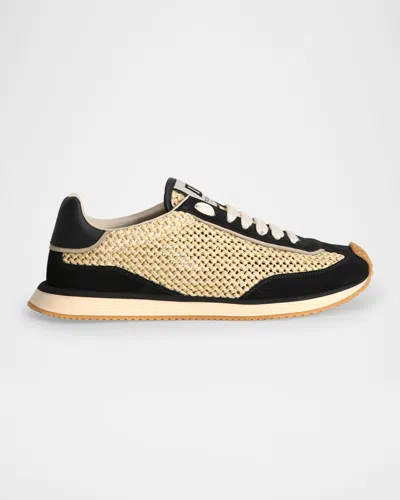DOLCE & GABBANA MEN'S DG WOVEN RUNNER SNEAKERS