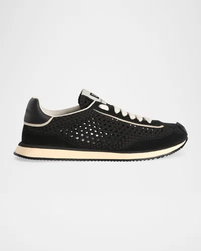DOLCE & GABBANA MEN'S DG WOVEN RUNNER SNEAKERS