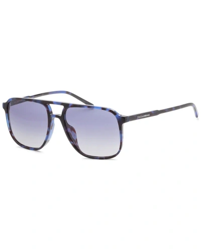 Dolce & Gabbana Men's Dg4423f 58mm Sunglasses In Blue