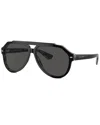 Dolce & Gabbana Dg4452 Aviator-frame Acetate Sunglasses In Black