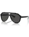 Dolce & Gabbana Dg4452 Aviator-frame Acetate Sunglasses In Black