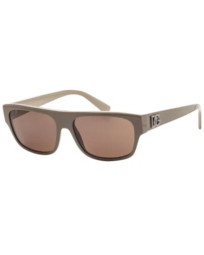 Dolce & Gabbana Men's Dg4455 57mm Sunglasses In Brown
