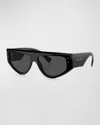 DOLCE & GABBANA MEN'S DG4661 ACETATE RECTANGLE SUNGLASSES