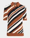 Dolce & Gabbana Striped Polo Shirt In Miscellane