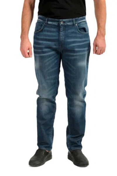 Pre-owned Dolce & Gabbana Men's Distressed Blue Slim Straight Leg Jeans Us 30 It 46