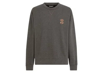 Pre-owned Dolce & Gabbana Men's  Bee Embroide Cotton Blend Sweatshirt In Red