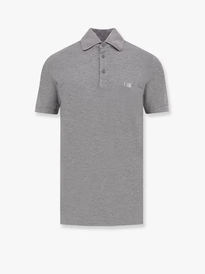 Dolce & Gabbana Dolce E Gabbana Men Dolce E Gabbana Grigio Polo Shirts In Gray
