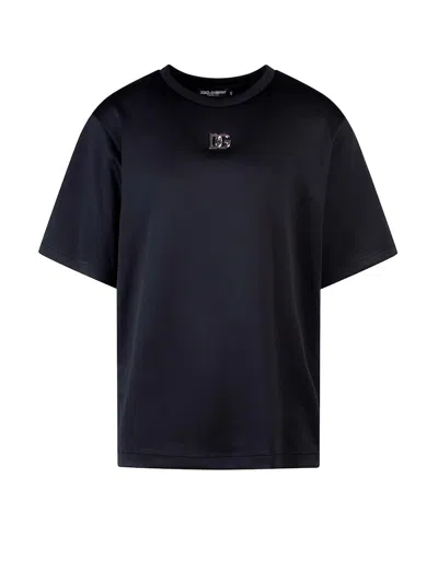 Pre-owned Dolce & Gabbana Men's  Man Jersey T-shirt In Black