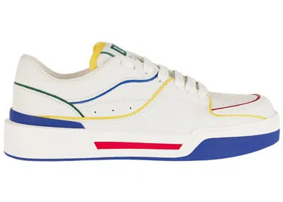 Pre-owned Dolce & Gabbana Men's  New Roma Sneakers In White