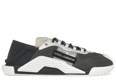 Pre-owned Dolce & Gabbana Men's  Ns1 Low Top Sneakers In Anthracite/ivory