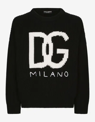 Pre-owned Dolce & Gabbana Men's  Pull Girocollo Jumper In Black