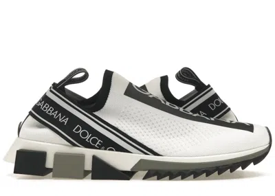 Pre-owned Dolce & Gabbana Men's  Sorrento Sneakers In Black/white