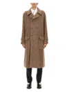 Dolce & Gabbana Double-breasted Coat In Brown