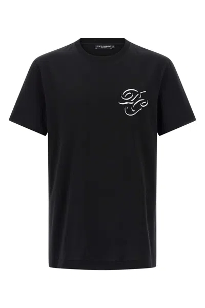 DOLCE & GABBANA DOLCE & GABBANA MEN DOUBLE EMBROIDERY T-SHIRT
