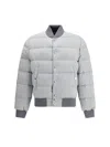 Dolce & Gabbana Reversible Flannel Outerwear Bomber Jackets Grey In Gray