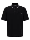 Dolce & Gabbana Cotton Polo With Logo Embroidery In Black