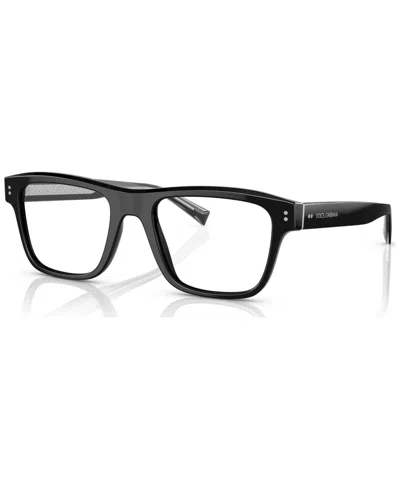Dolce & Gabbana Men's Eyeglasses, Dg3362 53 In Black