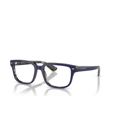 Dolce & Gabbana Men's Eyeglasses, Dg3380 In Blue Havana