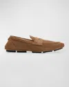 Dolce & Gabbana Calf Suede Driver Shoe In Bwm