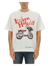 Dolce & Gabbana Cotton T-shirt With Vespa Print In White