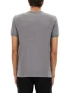 Dolce & Gabbana Bee And Crown Embroidered Tshirt In Gray