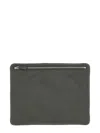 Dolce & Gabbana Rectangular Smooth Fabric Evening Clutch In Gray