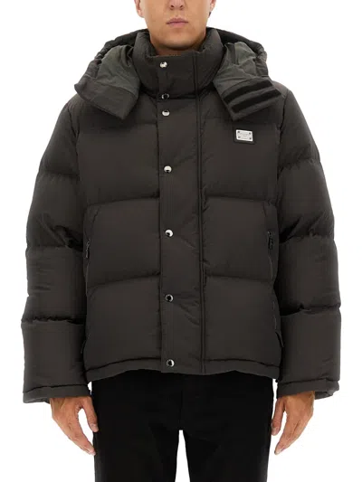 Dolce & Gabbana Padded Jacket In Black
