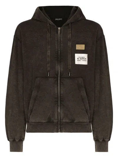 Dolce & Gabbana Men's Hoodie In Grey