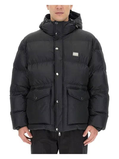 Dolce & Gabbana Men's Jacket With Logo In Black