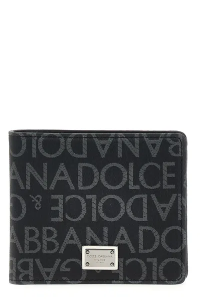 DOLCE & GABBANA DOLCE & GABBANA MEN JACQUARD LOGO WALLET