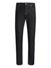 Dolce & Gabbana Trousers With Belt Loops And Contrast Stitching In Black