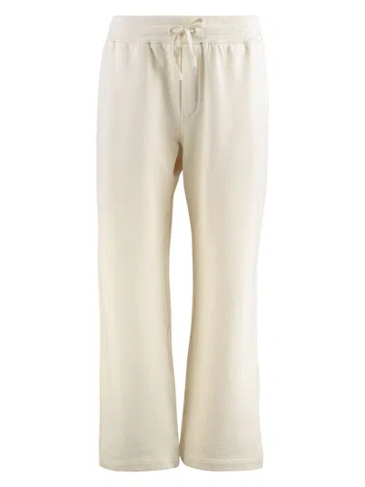 DOLCE & GABBANA MEN'S JOGGING TROUSERS WITH EMBROIDERY